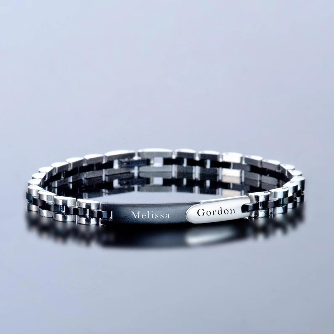 Aureon Link Personalised Bracelet-Personalised Bracelet-Auswara