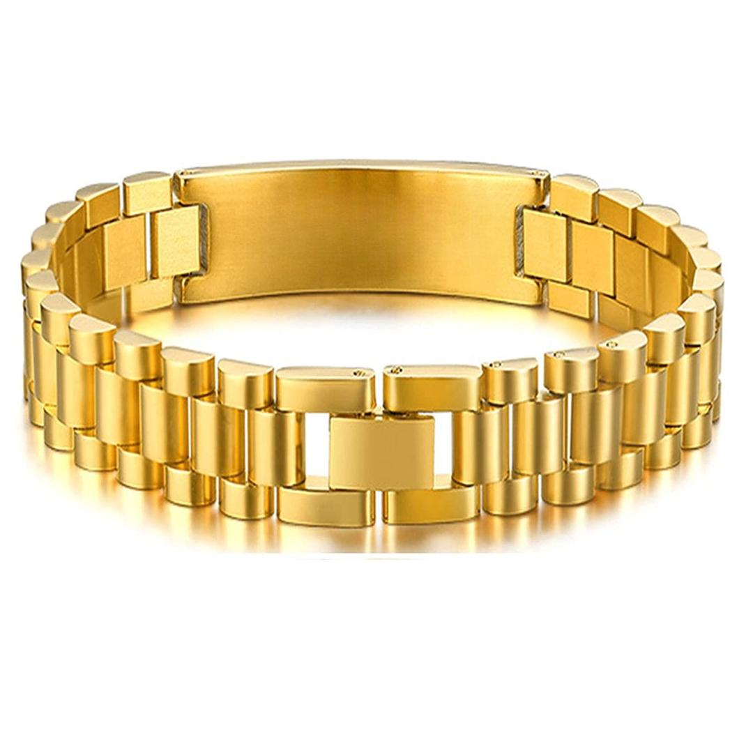 Aussie's Luxe Guardian Medical ID Bracelet in Gold Colour-Medical ID Bracelet-Auswara