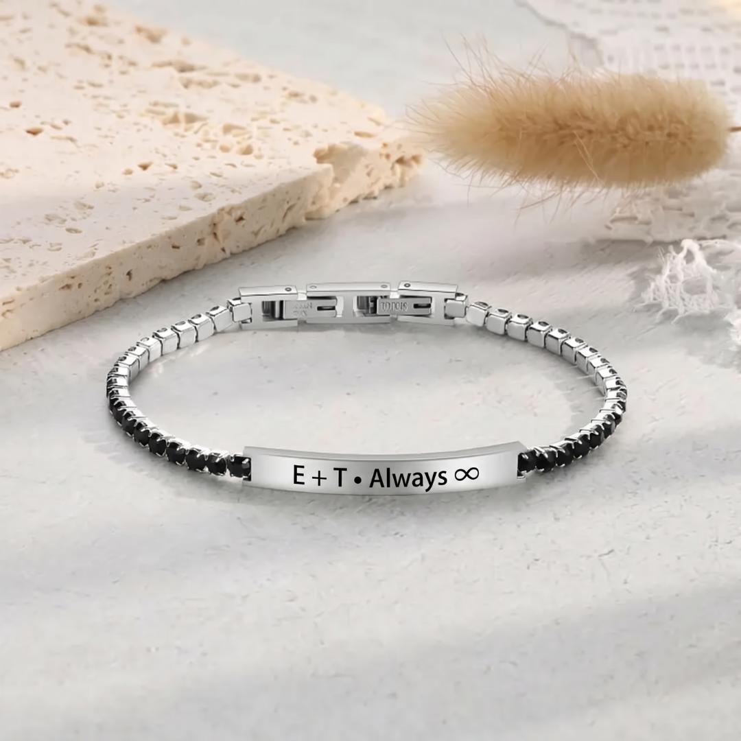 BelleLink Slim Personalised Women Bracelet-Women Bracelets-Auswara