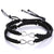 Black Matching Infinity Braided Bracelets for Couples-Couple Bracelet-Auswara