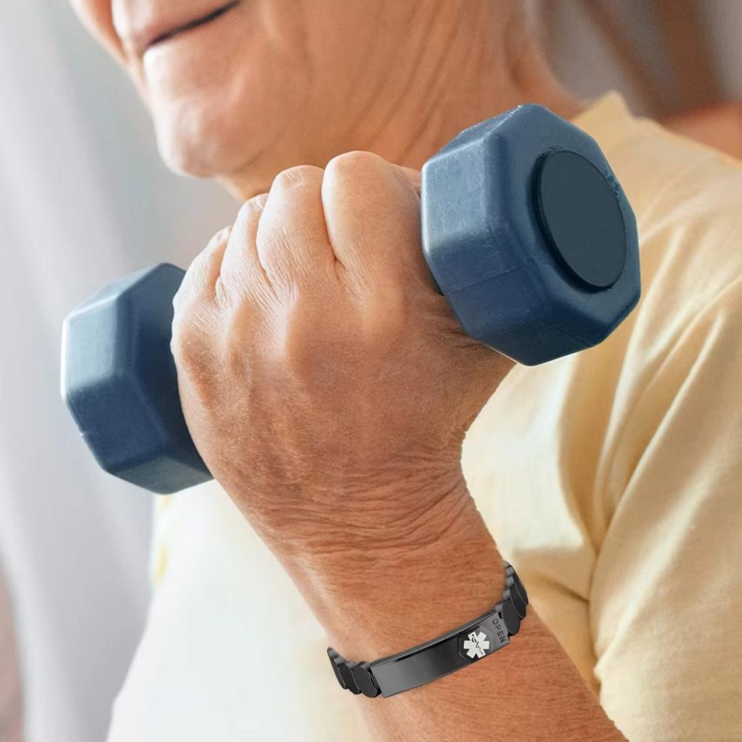 BlackVault Medical ID Bracelet-Medical ID Bracelet-Auswara