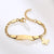 Children’s Gold Colour ID Bracelet with Butterfly Charm-Kids Bracelet-Auswara