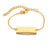 Children’s Personalised Bar Engraved Bracelet - Gold Colour-Kids Bracelet-Auswara