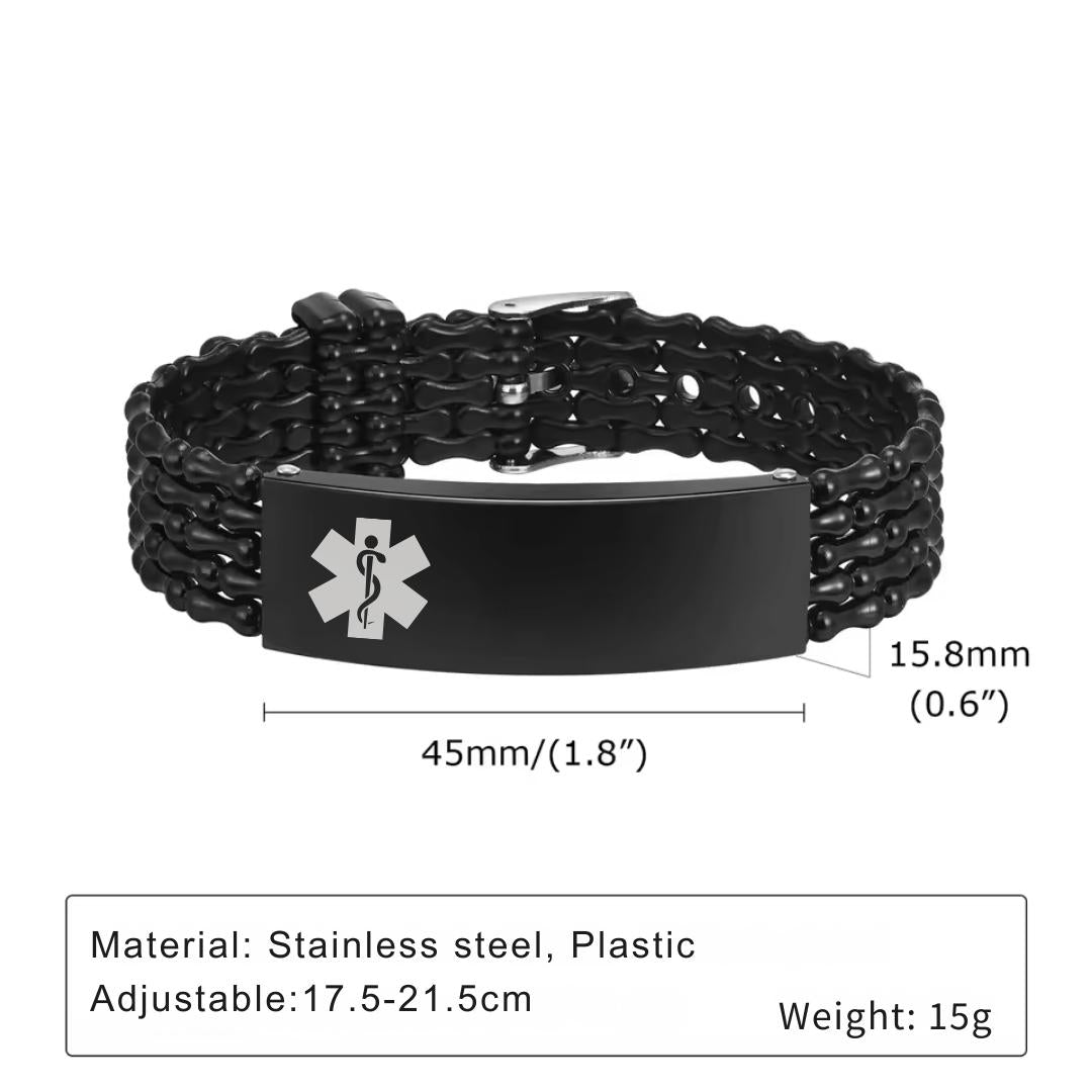 DualGuard Medical ID Bracelet-Medical ID Bracelet-Auswara