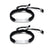 Engravable Black Rope Matching Couples Bracelets-Couple Bracelet-Auswara