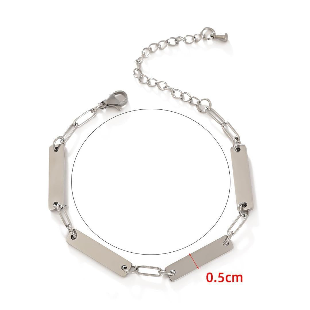 EverLink Women's Personalised Bar Bracelet-Women Bracelets-Auswara