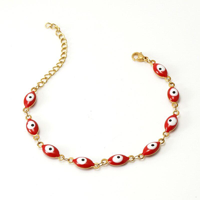 Evil Eye Adjustable Chain Bracelet-Evil Eye Bracelet-Auswara