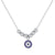 Evil Eye Beaded Chain Necklace in Sterling Silver-Evil Eye Necklace-Auswara