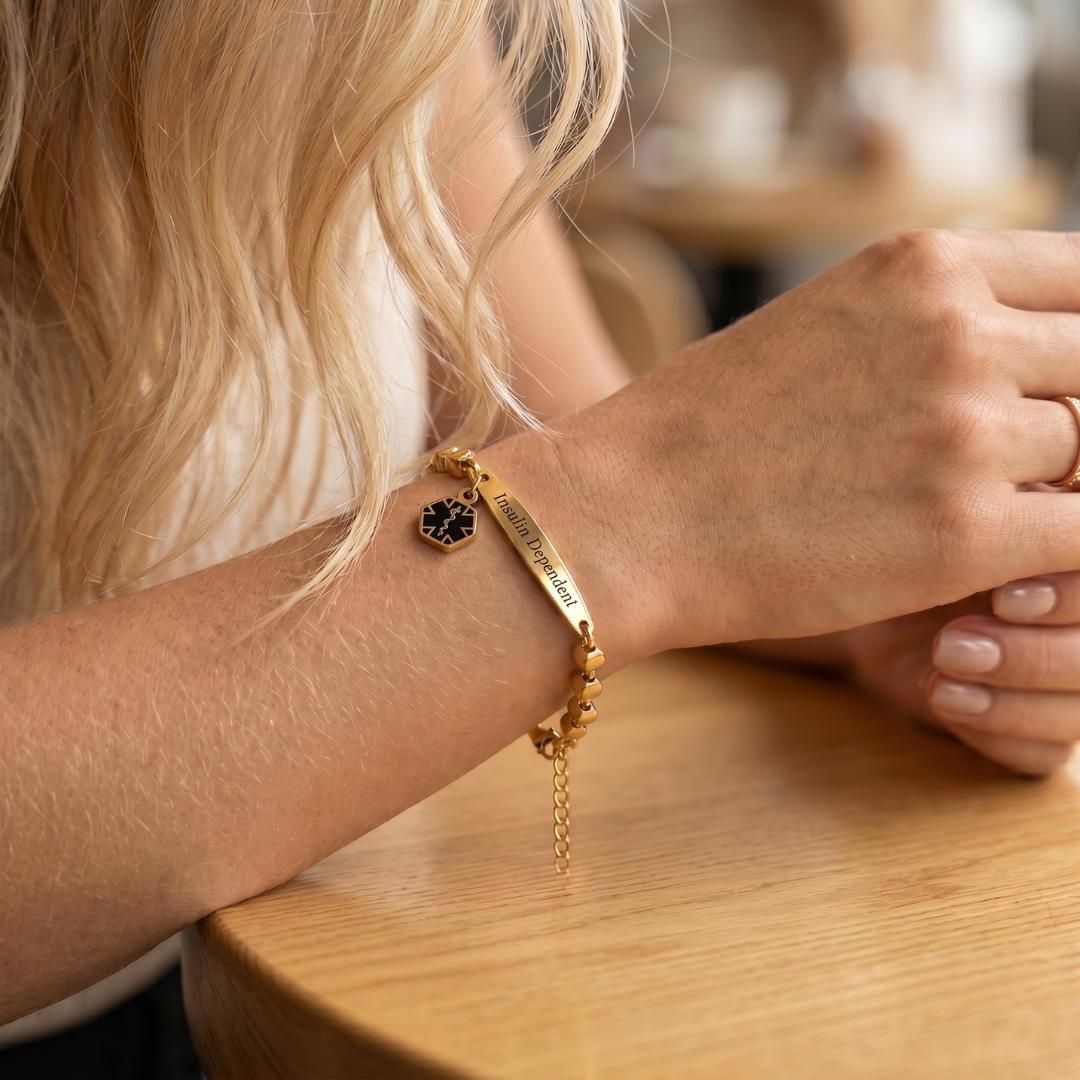 Fiora Elegant Medical Alert Bracelet-Medical ID Bracelet-Auswara
