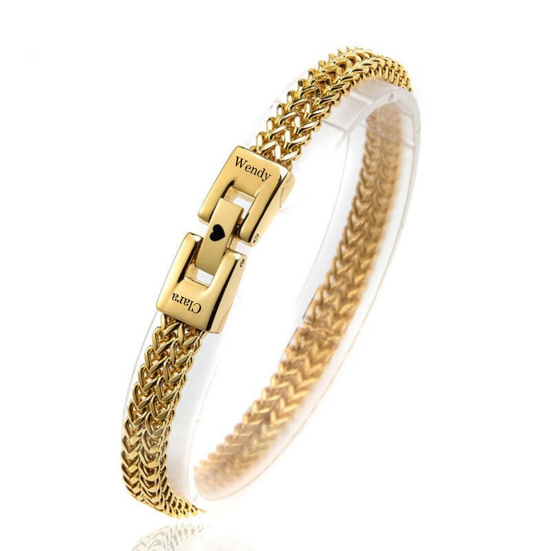 ForgeLink Custom Engravable Bracelet-Personalised Bracelet-Auswara