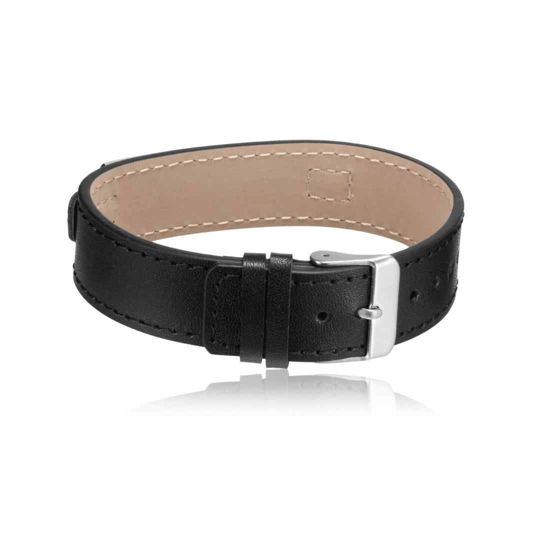 GuardianBand Leather Medical ID Bracelet-Medical ID Bracelet-Auswara