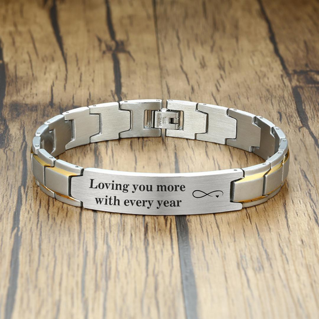 Heritage Stripe Personalised Bracelet-Personalised Bracelet-Auswara