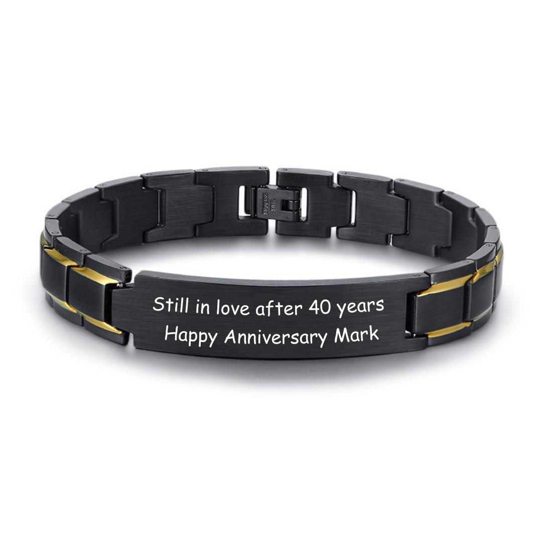 Heritage Stripe Personalised Bracelet-Personalised Bracelet-Auswara
