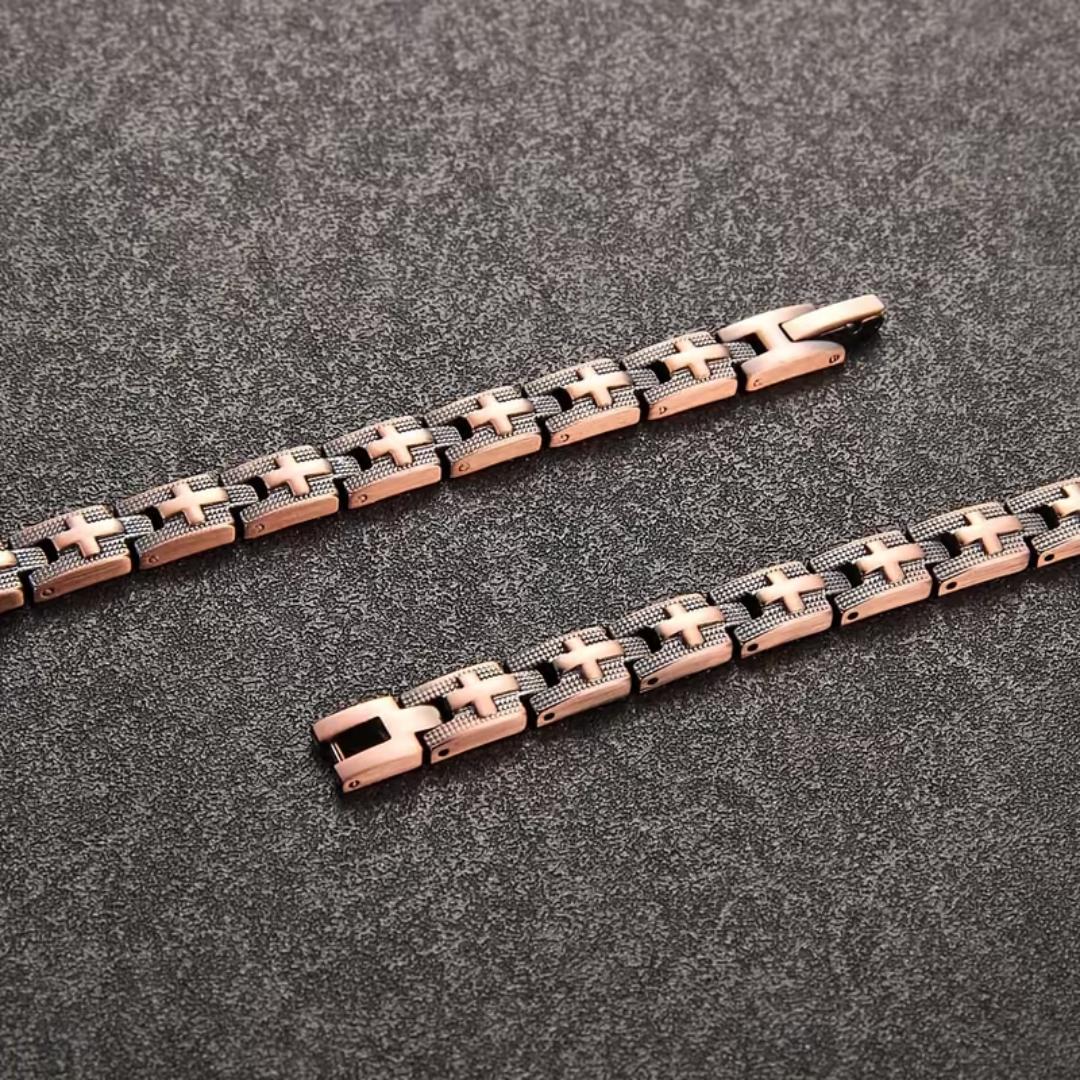HopeCross Copper Bracelet-Cross Bracelet-Auswara