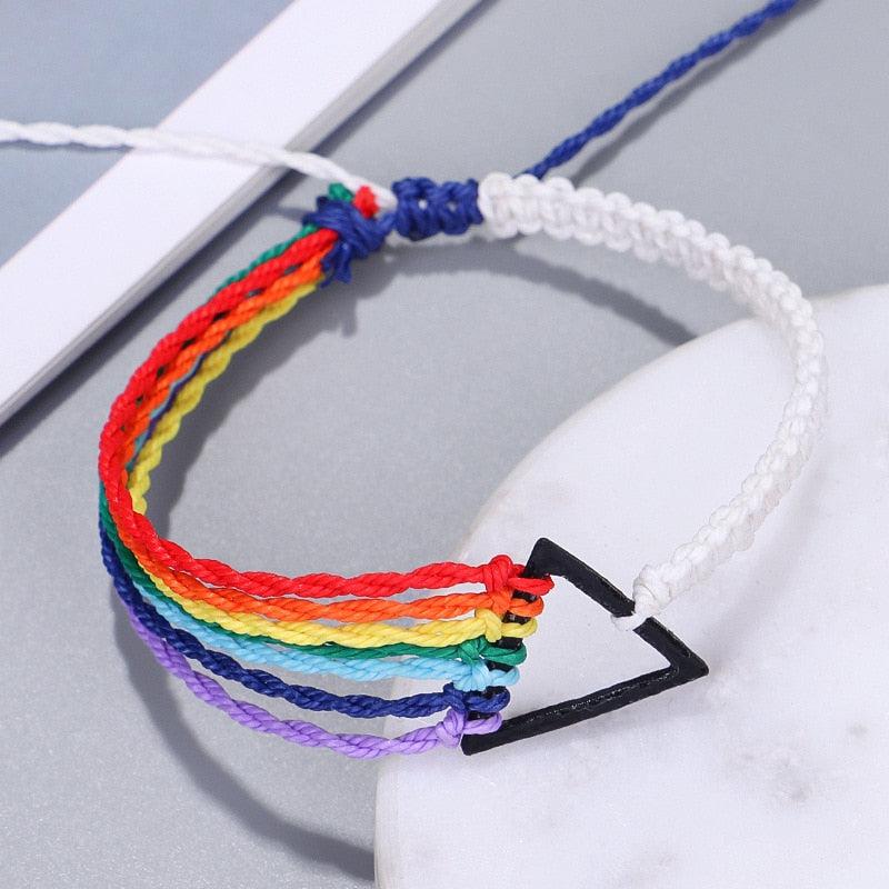 LGBT Multilayer Rope Bracelet-LGBT Bracelet-Auswara