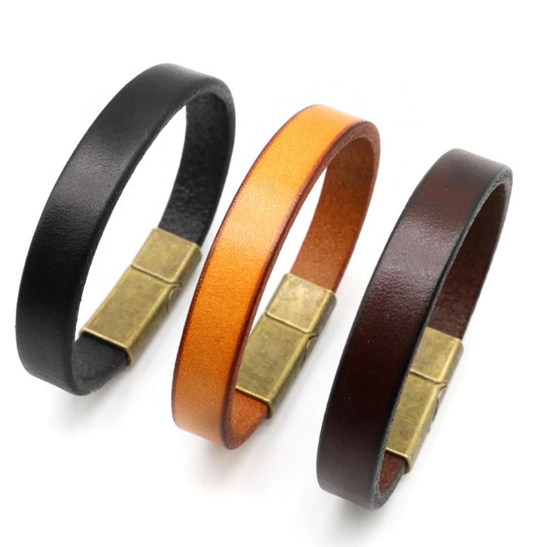 Legacy Engraved Leather Bracelet-Personalised Bracelet-Auswara