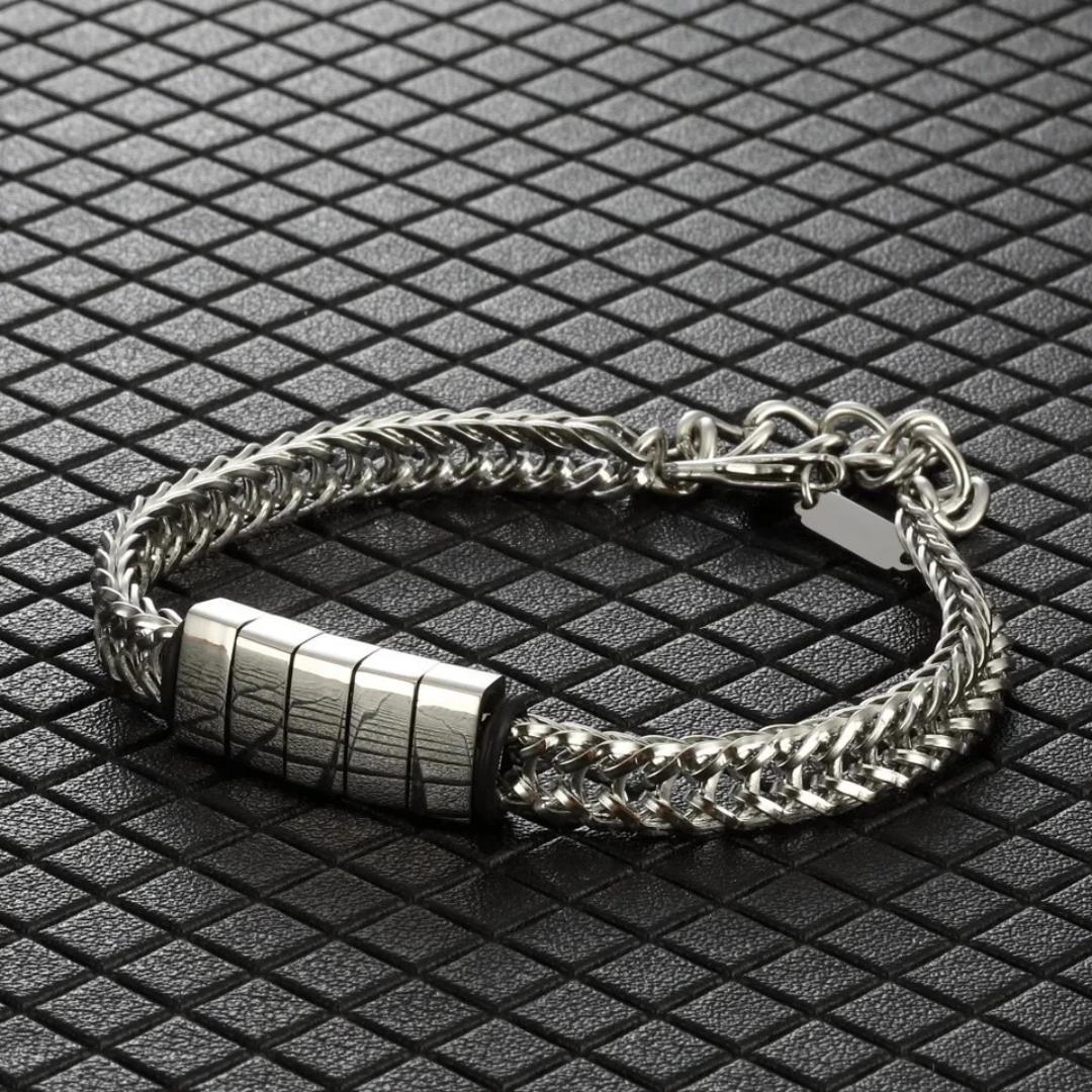 LinkChain Name Bead Bracelet-Personalised Bracelet-Auswara