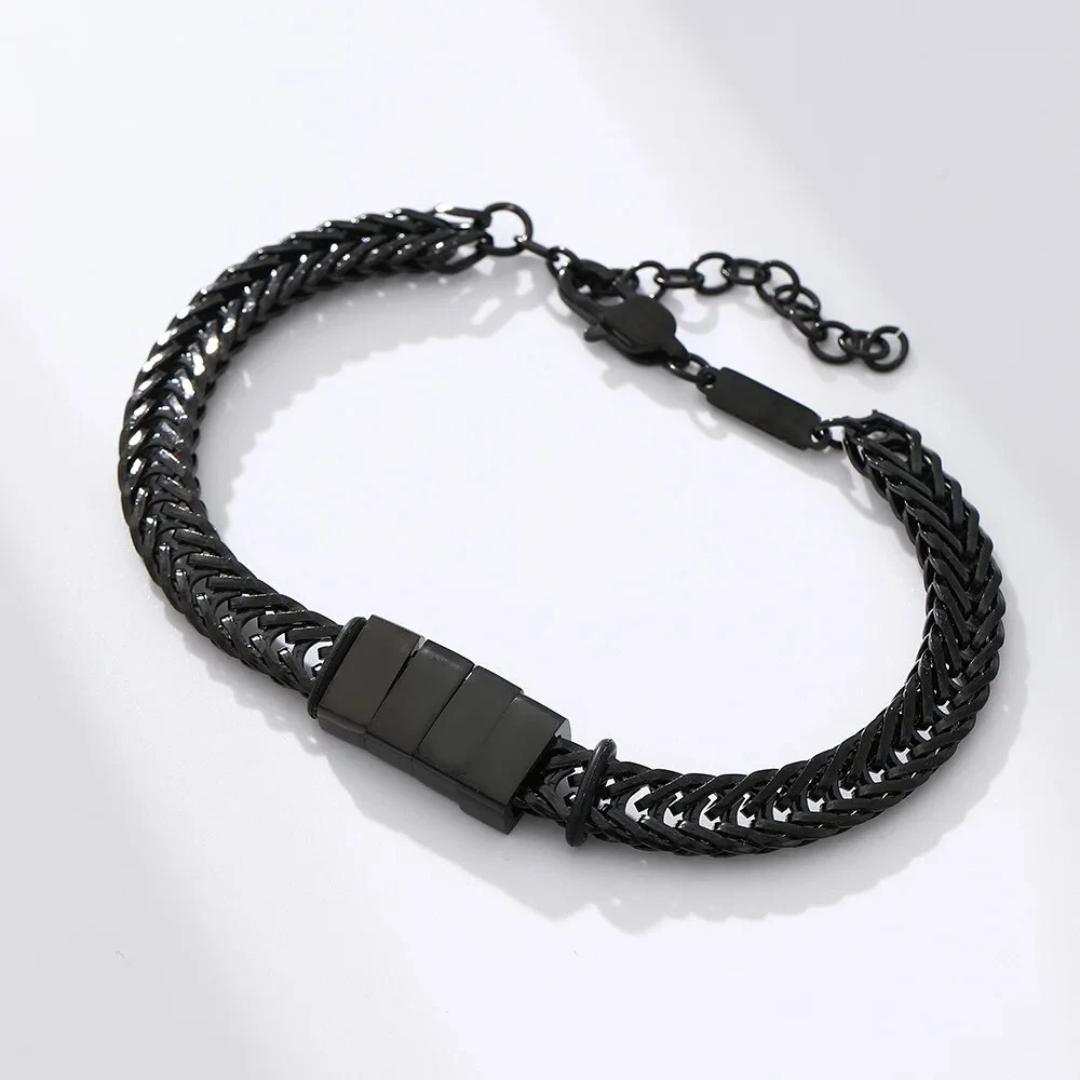 LinkChain Name Bead Bracelet-Personalised Bracelet-Auswara