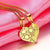 Love Link Duo Steel Necklace – Gold Colour-Couples Necklace-Auswara