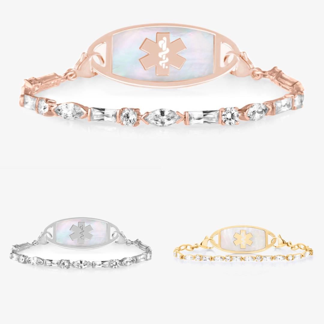 Lumine Grace Women’s Medical ID Bracelet-Medical ID Bracelet-Auswara