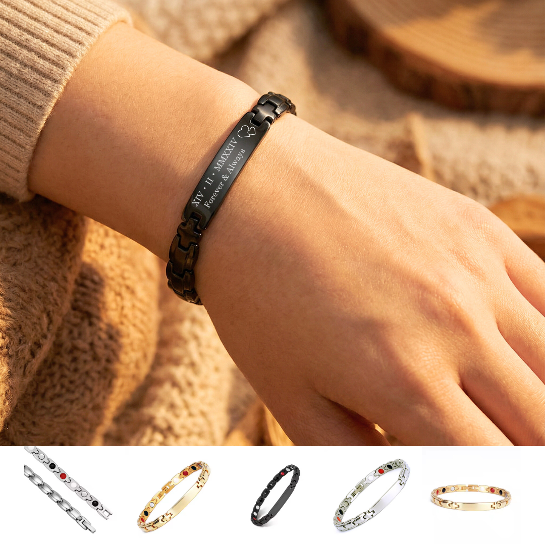 Elara Personalised Slim Bar Bracelet for Women
