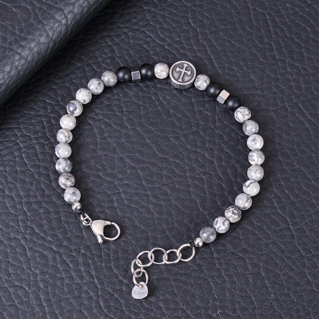 Pathfinder Cross Beaded Bracelet-Cross Bracelet-Auswara