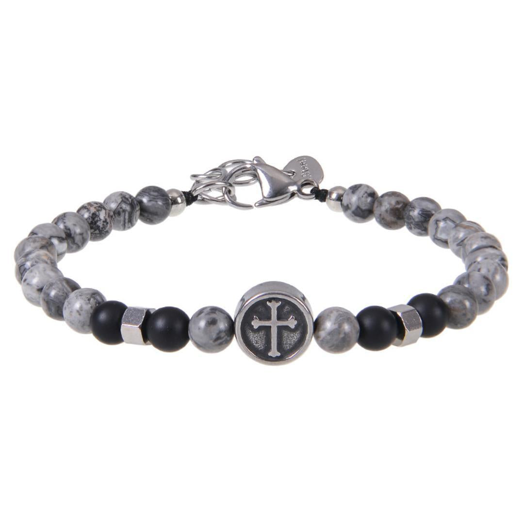 Pathfinder Cross Beaded Bracelet-Cross Bracelet-Auswara