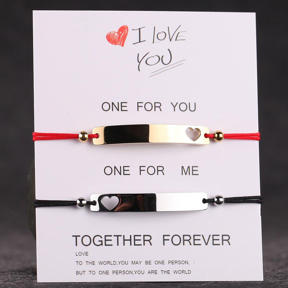 Personalised Couple Rope Bracelet-Couple Bracelet-Auswara