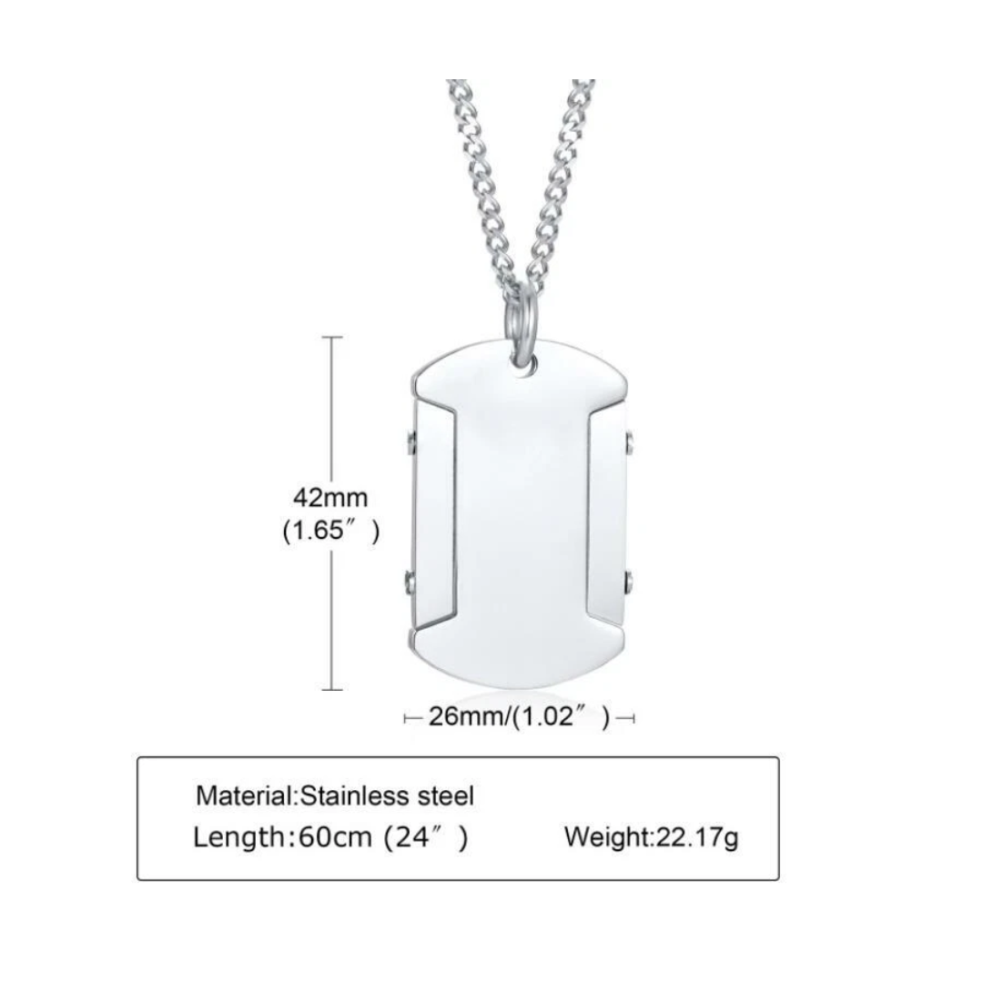 Personalised ID Dog Tag Necklace