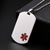 Personalised Silver Medical Alert Tag Necklace-Medical Necklace-Auswara