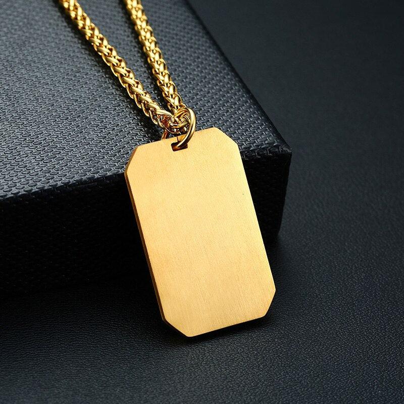 Personalised Stainless Steel Medical ID Necklace-Medical Necklace-Auswara