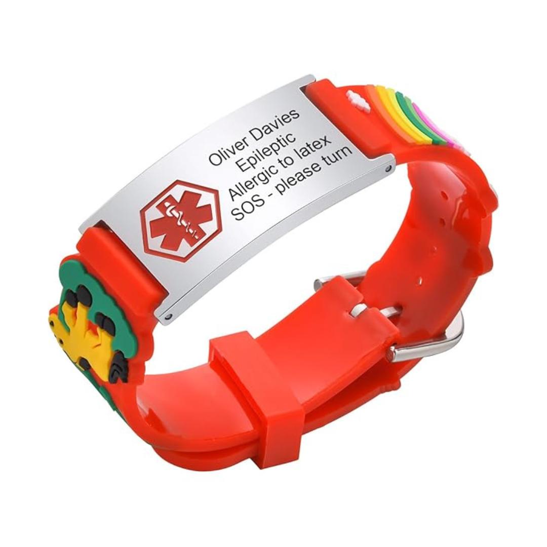 Pony Power Kids Medical ID Bracelet-Kids Medical Alert Bracelet-Auswara