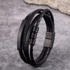 QuadraMark Custom Engraved Leather Bracelet