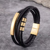 QuadraMark Custom Engraved Leather Bracelet