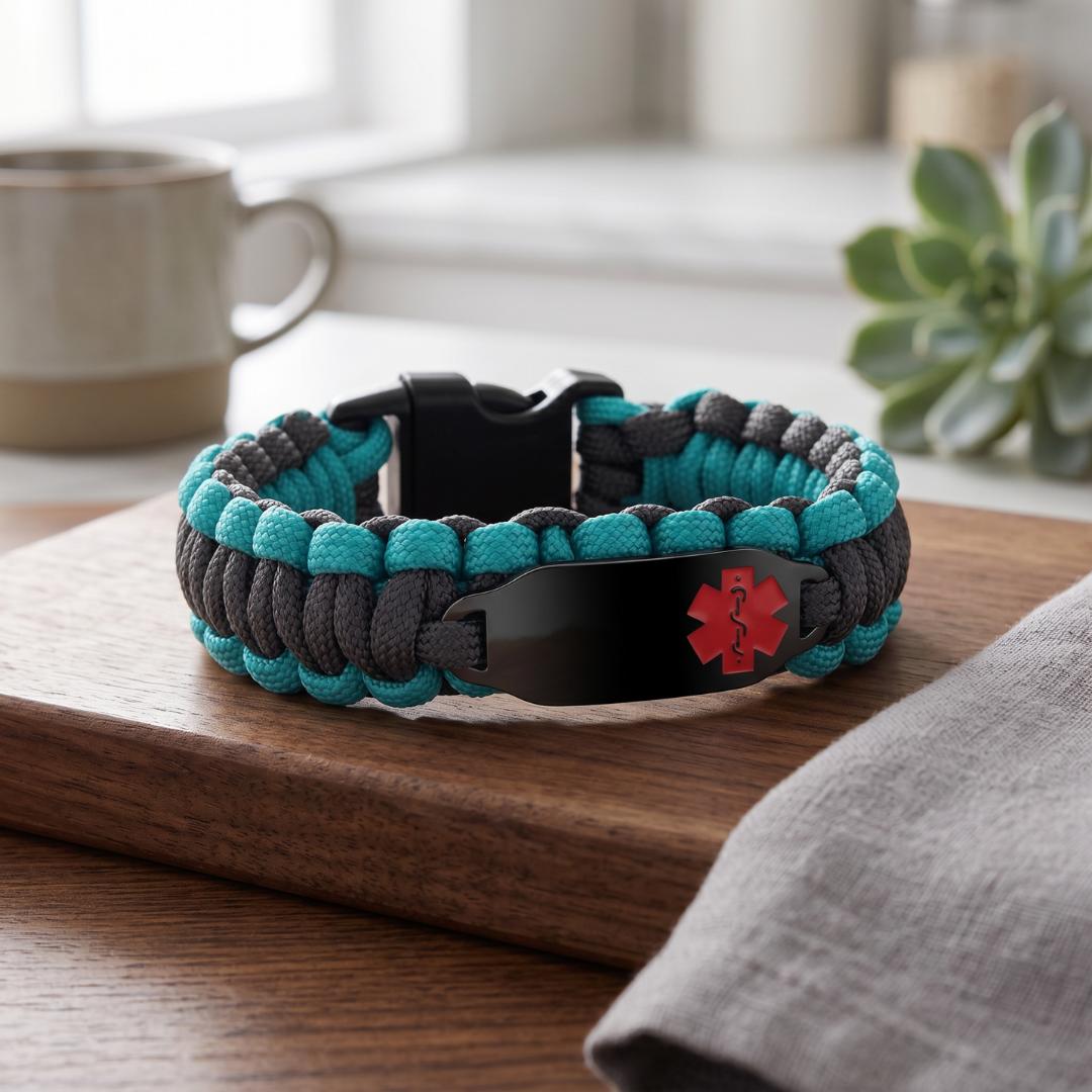SafeTrail Emergency Medical Bracelet-Medical ID Bracelet-Auswara