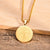 Saint Benedict Pendant Necklace in Gold Colour-Cross Necklace-Auswara