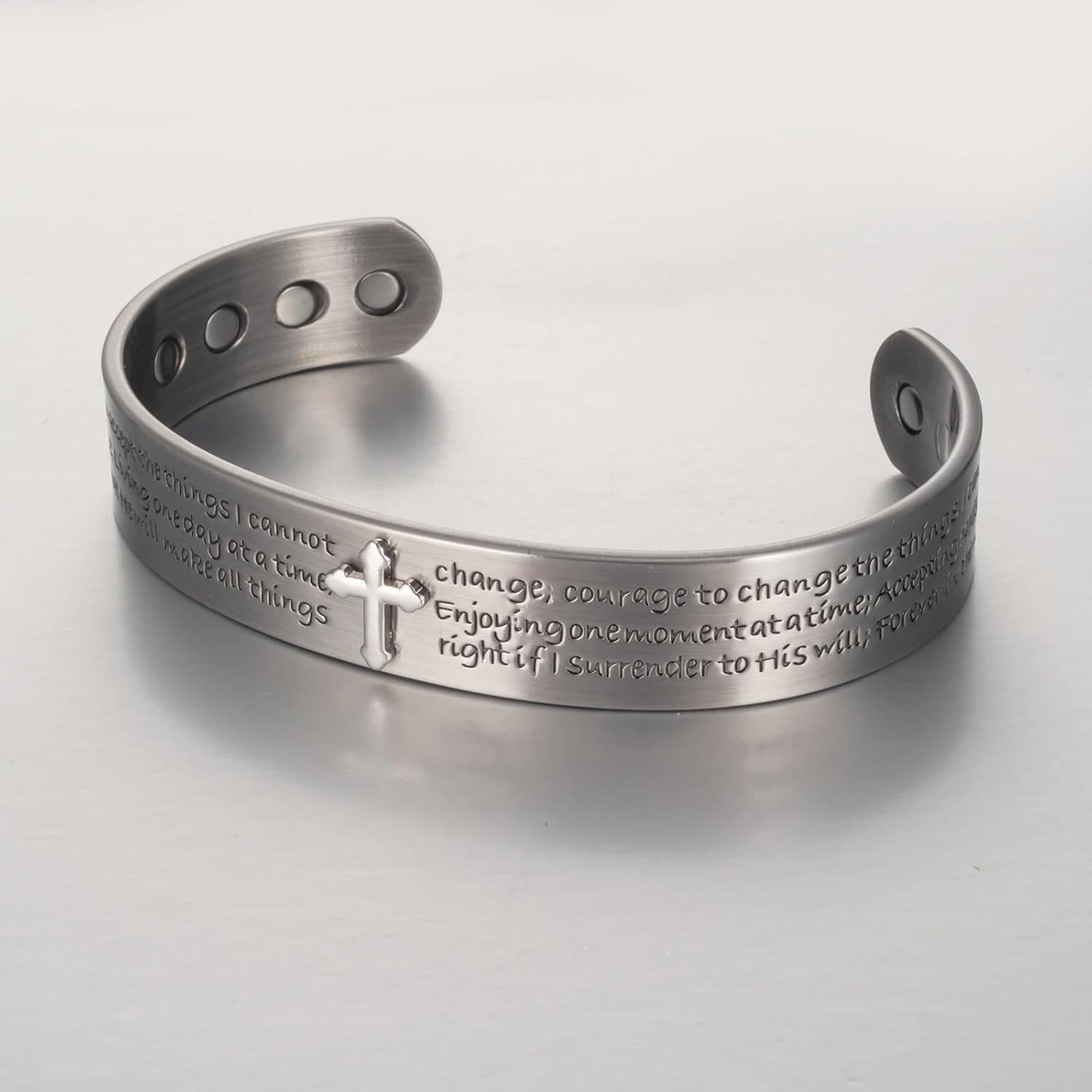 Serenity Light Custom Cuff - Limited Edition-Cross Bracelet-Auswara