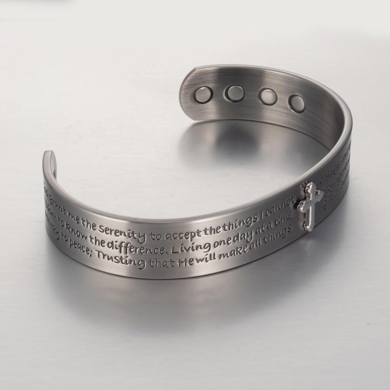 Serenity Light Custom Cuff - Limited Edition-Cross Bracelet-Auswara