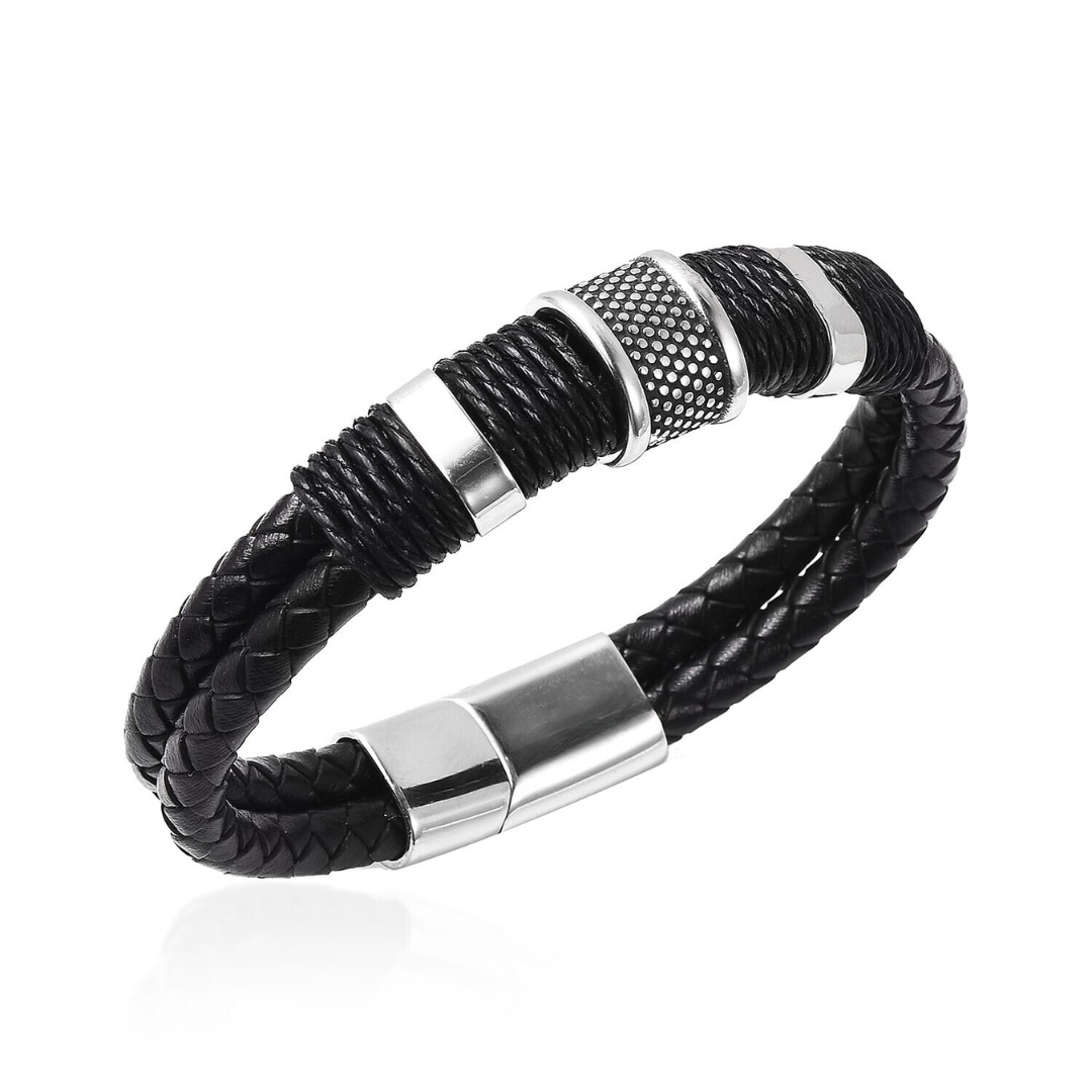 Signature Duo Personalised Braided Bracelet