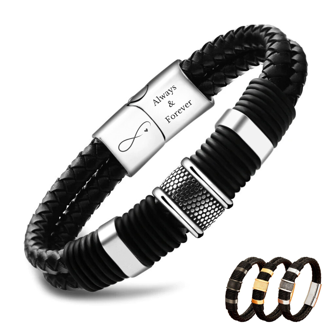 Signature Duo Personalised Braided Bracelet