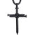 Stainless Steel Nail Cross Necklace – Black Colour-Cross Necklace-Auswara