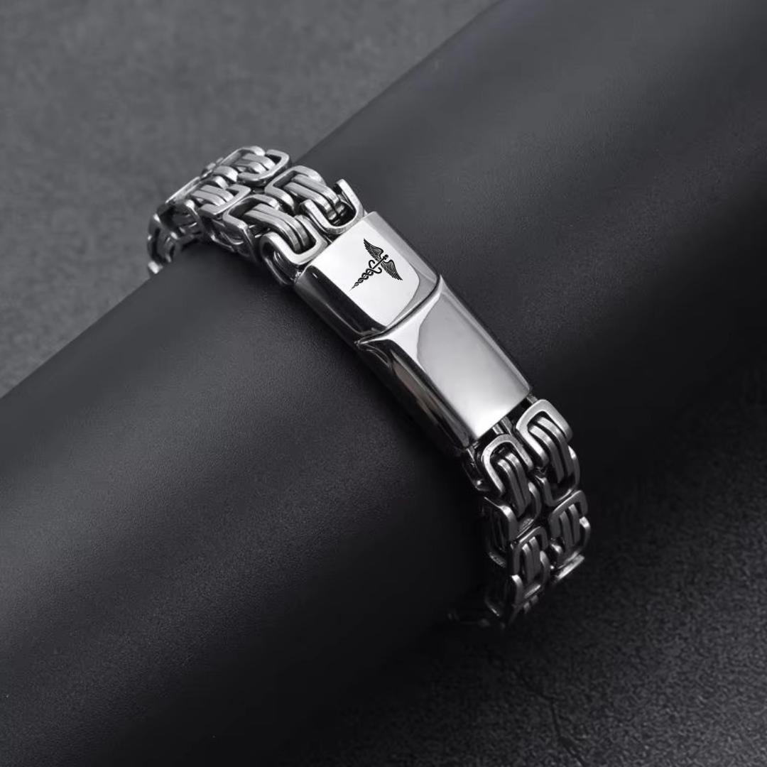 SteelMedix Alert Bracelet-Medical ID Bracelet-Auswara