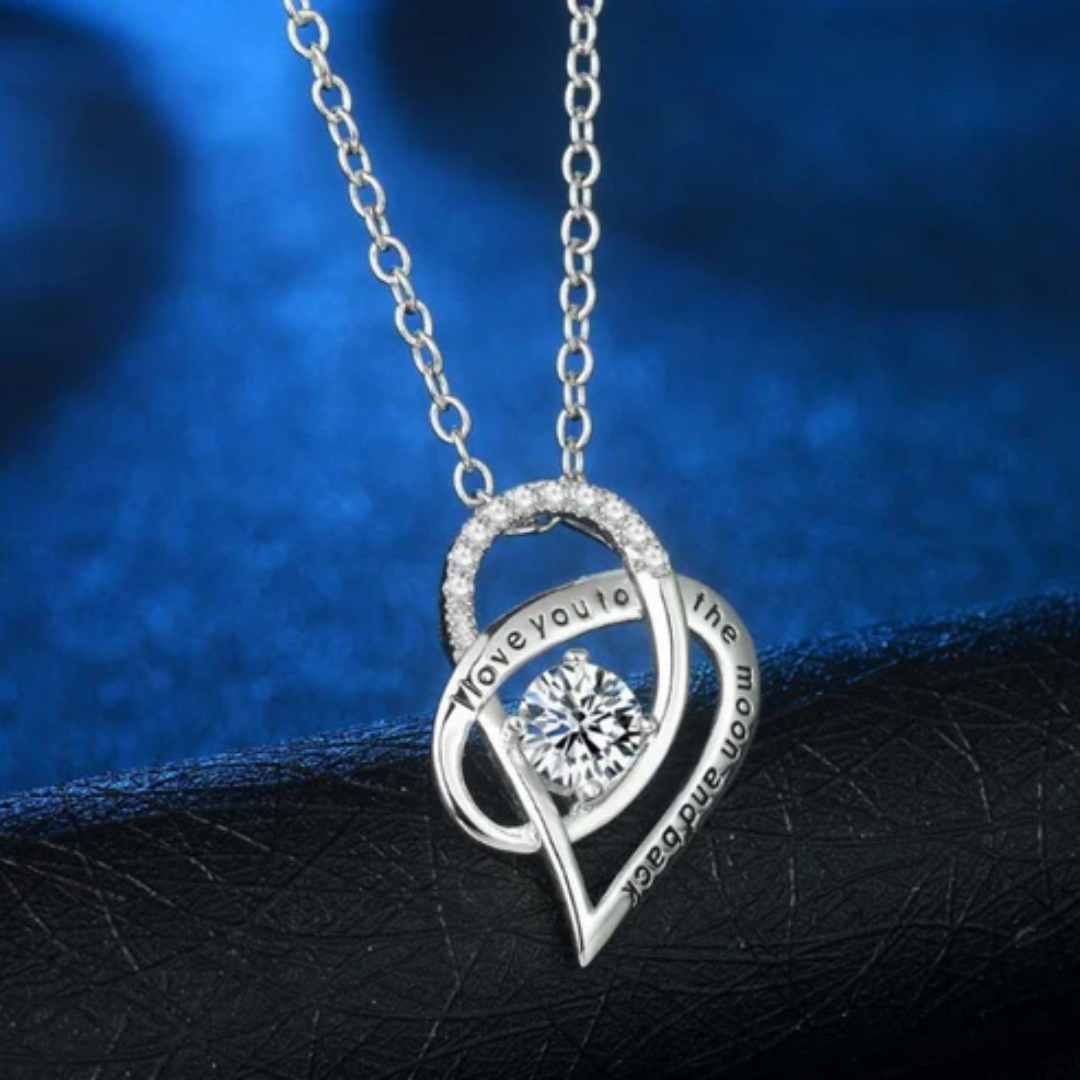 Sterling Silver “I Love You to the Moon and Back” Necklace