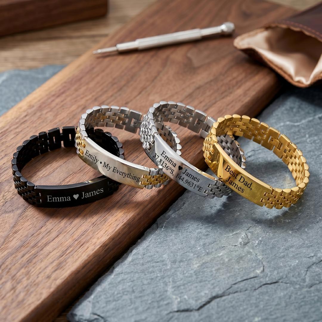 Summit Link Personalised Bracelet-Personalised Bracelet-Auswara