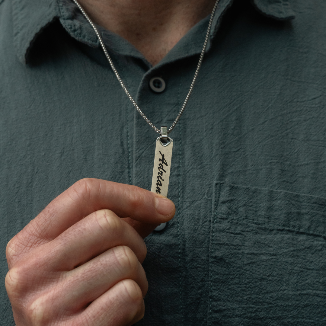 TagForge DualSide Custom Pendant Necklace