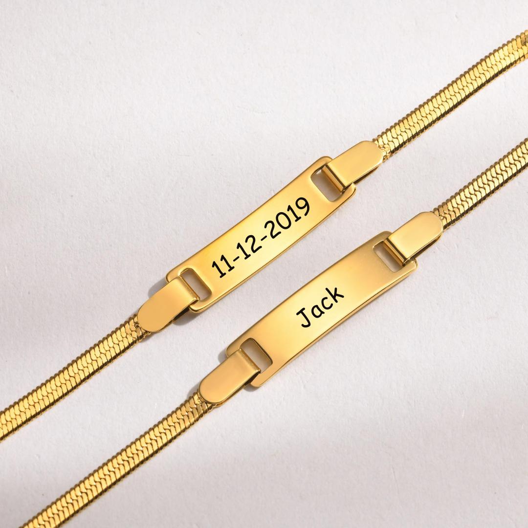 Tiny Glow Personalised Kids ID Bracelet-Kids Bracelet-Auswara