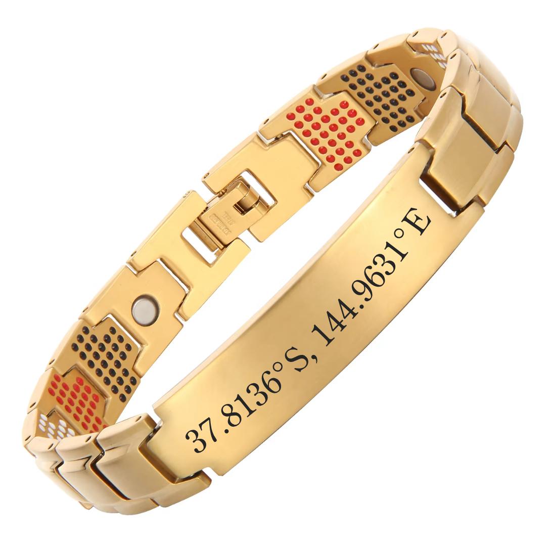 Titan Fusion Personalised Men’s Bracelet-Personalised Bracelet-Auswara