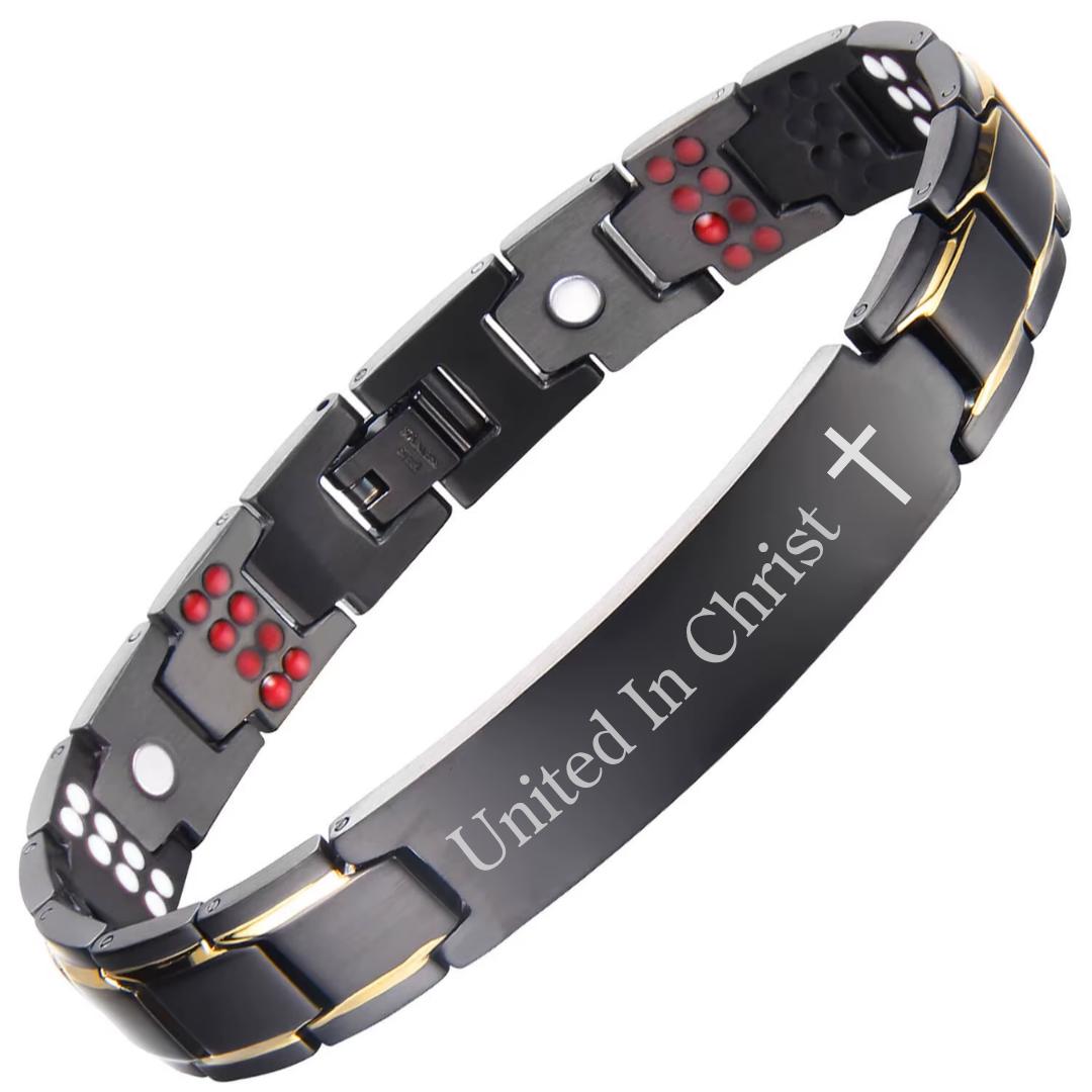 Titan Fusion Personalised Men’s Bracelet-Personalised Bracelet-Auswara