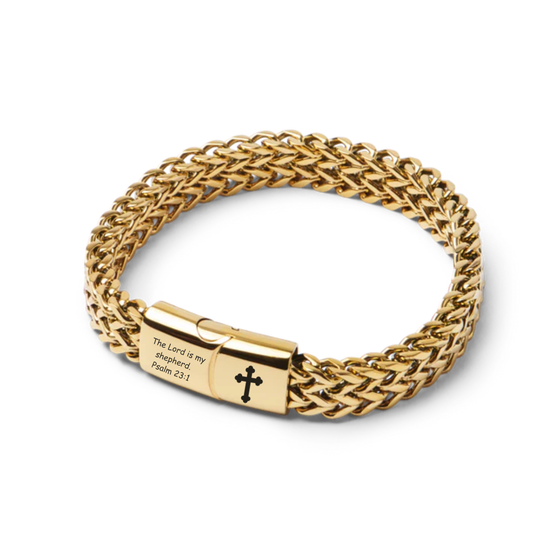 TitanWeave Custom Engraved Chain Bracelet