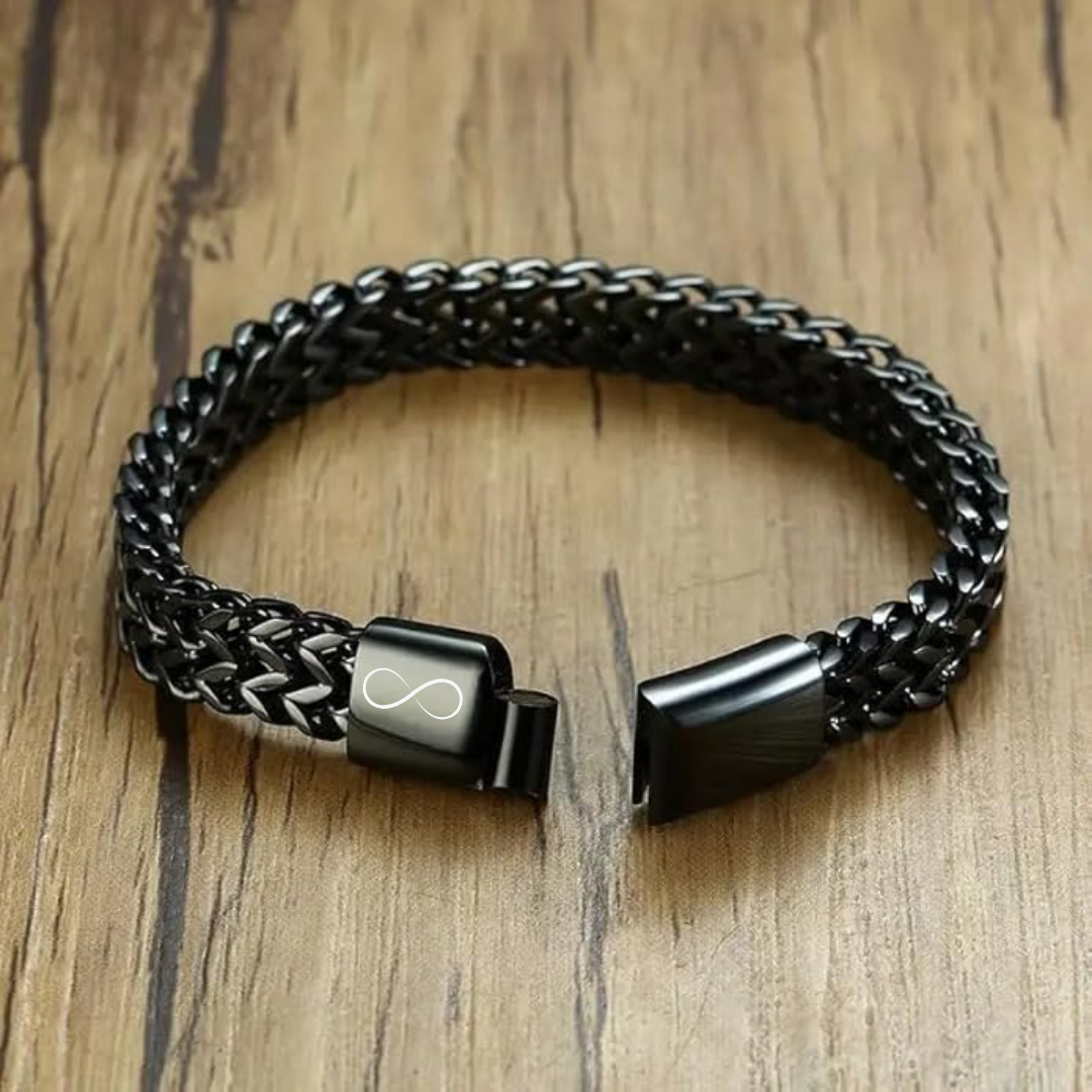 TitanWeave Custom Engraved Chain Bracelet
